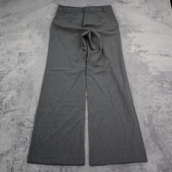 New York Company Pants Womens 0 Gray Mid Rise Stretch Wide Leg Zip Dress Pants - Picture 9 of 16